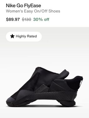 Nike Womens Go FLY Ease Sneakers 9.5